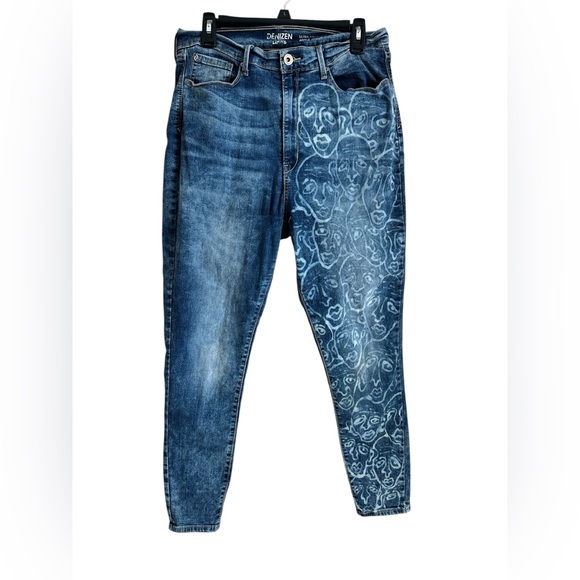 Levi's Denizen Ultra High Rise Ankle Jegging Handmade One of a Kind 17 - Picture 1 of 13